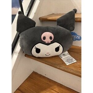 Kuromi Hello Kitty Sanrio Cloud Travel Pillow Gray White New NWT